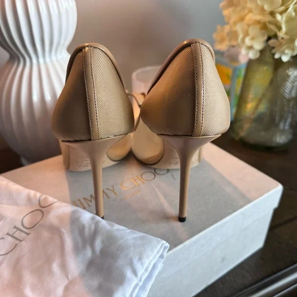 Jimmy Choo Tan Pointed Toe Heels - Picture 15 of 15